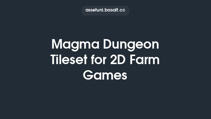 Magma Dungeon Tileset for 2D Farm Games Thumbnail