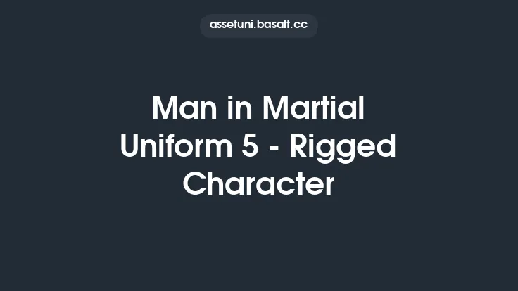 Man in Martial Uniform 5 - Rigged Character Thumbnail