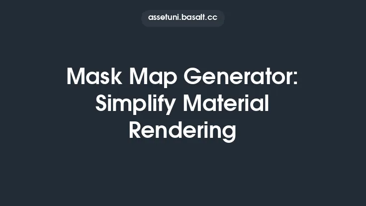 Mask Map Generator: Simplify Material Rendering Thumbnail