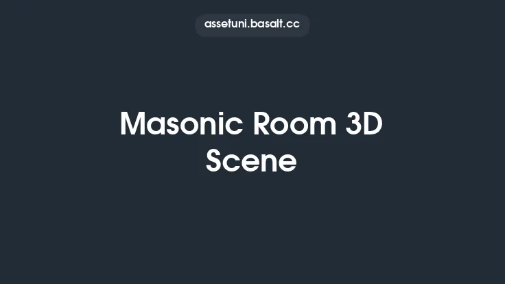 Masonic Room 3D Scene Thumbnail