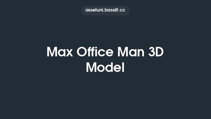 Max Office Man 3D Model Thumbnail