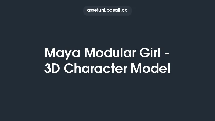 Maya Modular Girl - 3D Character Model Thumbnail