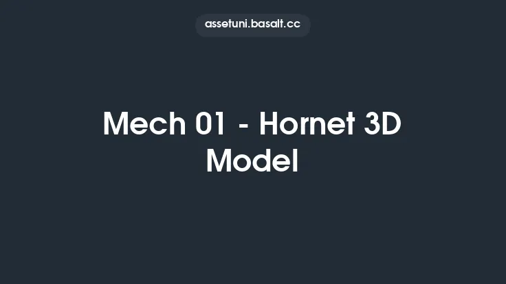 Mech 01 - Hornet 3D Model Thumbnail