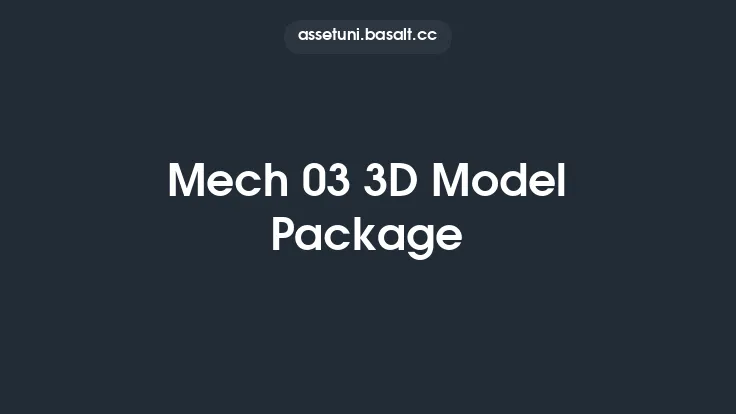 Mech 03 3D Model Package Thumbnail