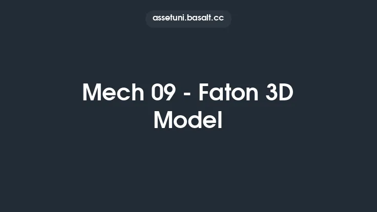 Mech 09 - Faton 3D Model Thumbnail