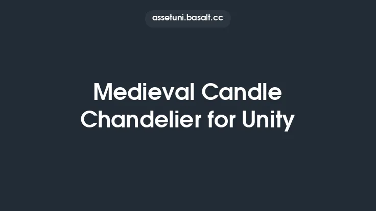 Medieval Candle Chandelier for Unity Thumbnail