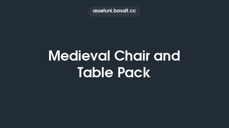 Medieval Chair and Table Pack Thumbnail