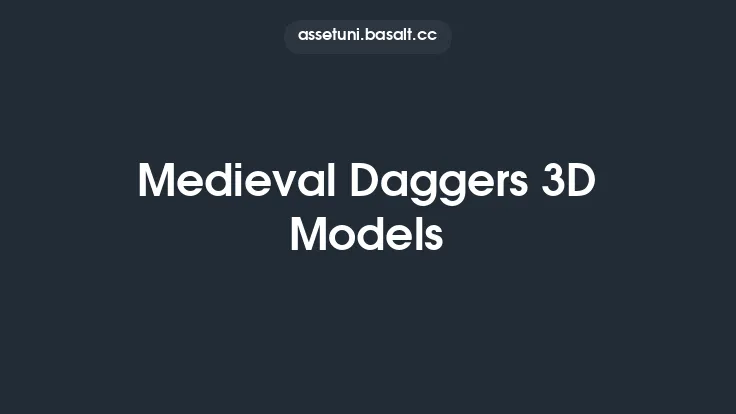 Medieval Daggers 3D Models Thumbnail