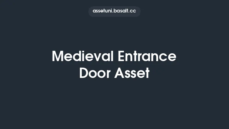 Medieval Entrance Door Asset Thumbnail