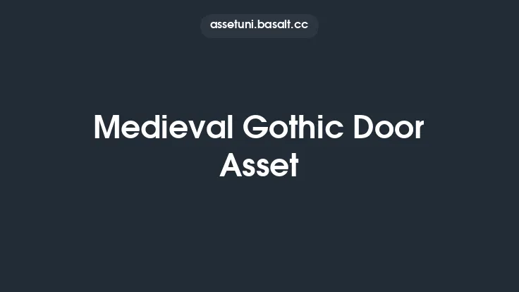 Medieval Gothic Door Asset Thumbnail
