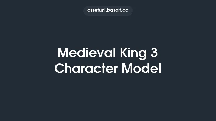 Medieval King 3 Character Model Thumbnail