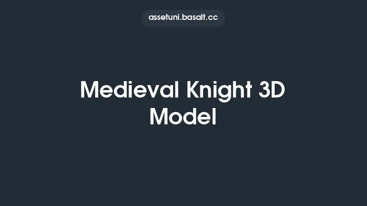 Medieval Knight 3D Model Thumbnail