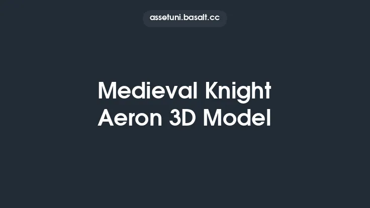 Medieval Knight Aeron 3D Model Thumbnail