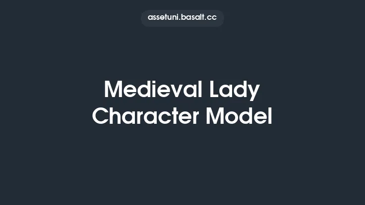 Medieval Lady Character Model Thumbnail