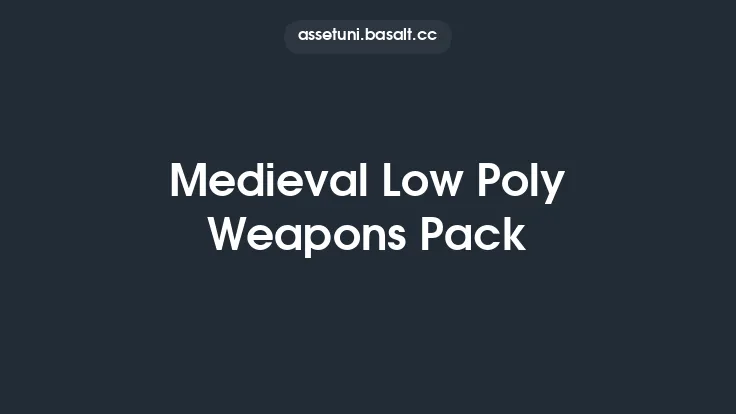 Medieval Low Poly Weapons Pack Thumbnail