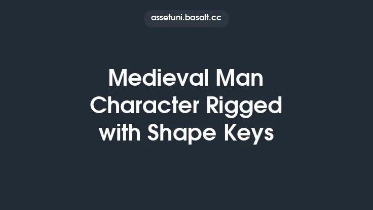 Medieval Man Character Rigged with Shape Keys Thumbnail
