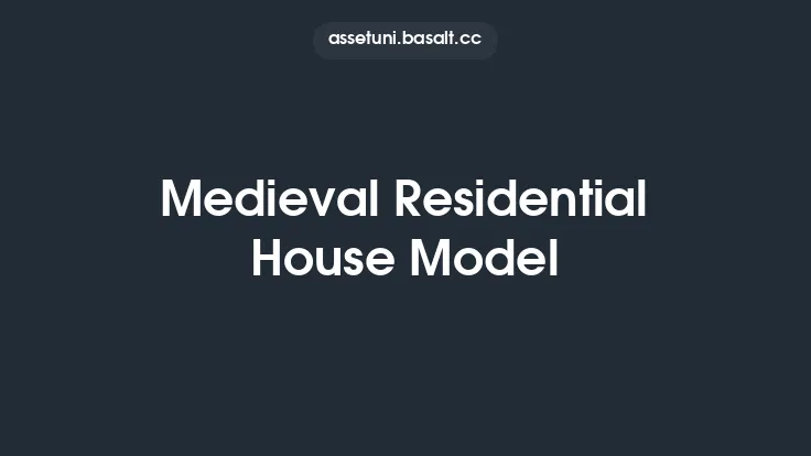 Medieval Residential House Model Thumbnail