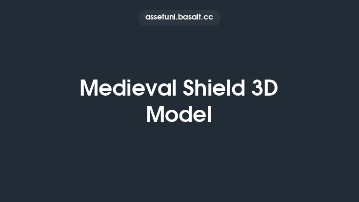 Medieval Shield 3D Model Thumbnail