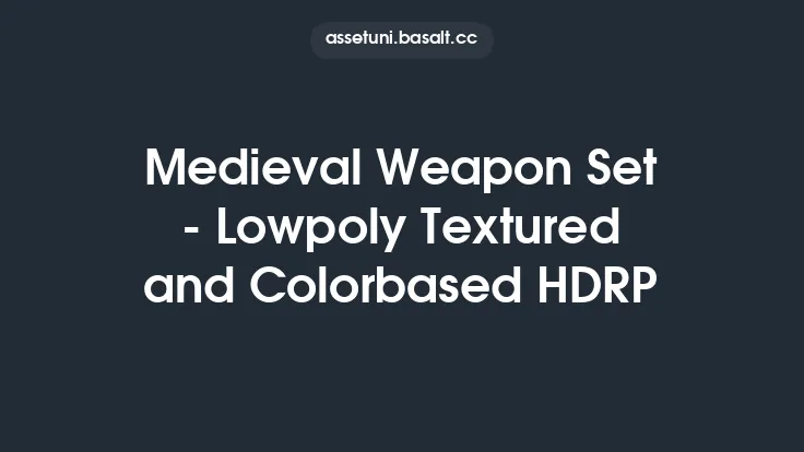 Medieval Weapon Set - Lowpoly Textured and Colorbased HDRP Thumbnail
