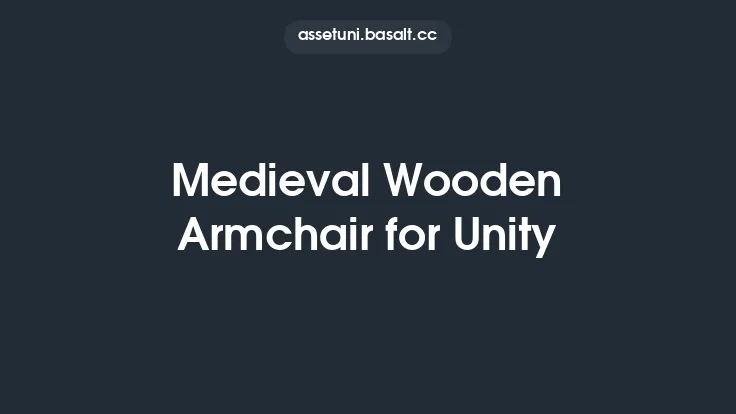 Medieval Wooden Armchair for Unity Thumbnail