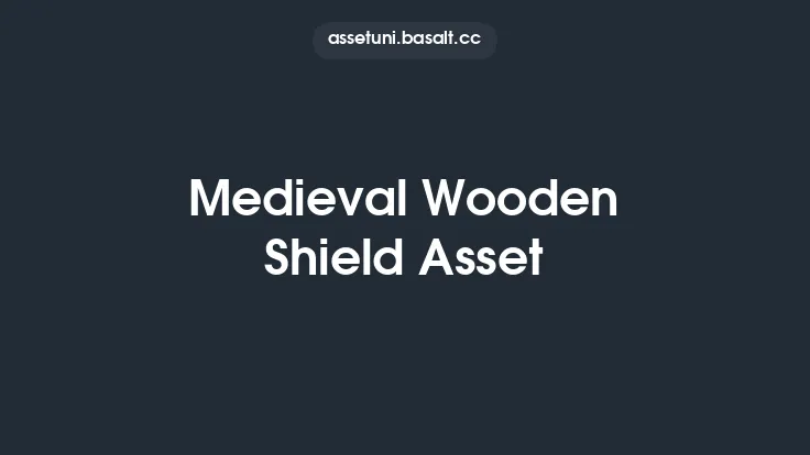 Medieval Wooden Shield Asset Thumbnail
