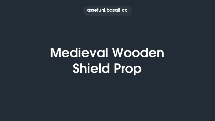 Medieval Wooden Shield Prop Thumbnail