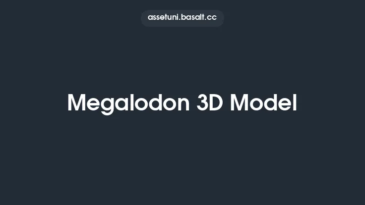 Megalodon 3D Model Thumbnail