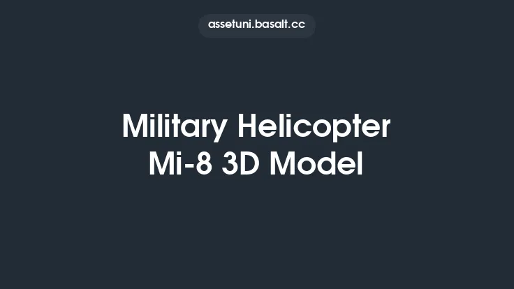 Military Helicopter Mi-8 3D Model Thumbnail