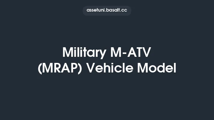 Military M-ATV (MRAP) Vehicle Model Thumbnail