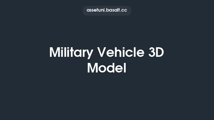 Military Vehicle 3D Model Thumbnail