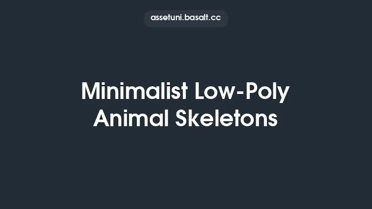 Minimalist Low-Poly Animal Skeletons Thumbnail