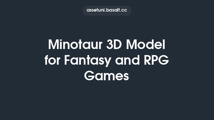 Minotaur 3D Model for Fantasy and RPG Games Thumbnail