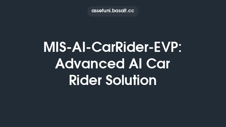MIS-AI-CarRider-EVP: Advanced AI Car Rider Solution Thumbnail