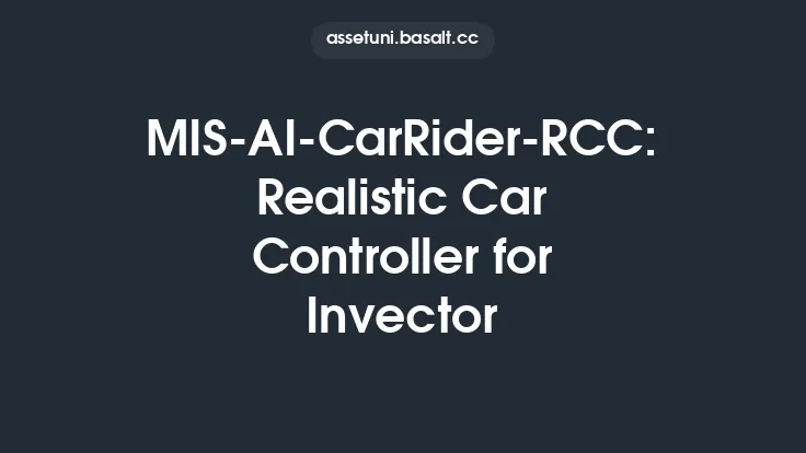 MIS-AI-CarRider-RCC: Realistic Car Controller for Invector Thumbnail