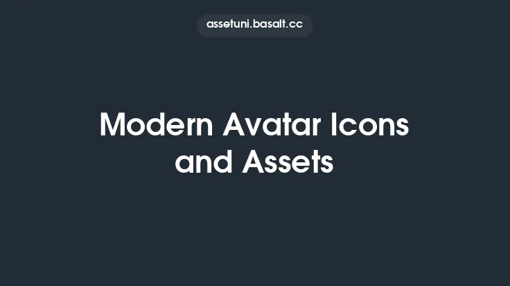 Modern Avatar Icons and Assets Thumbnail