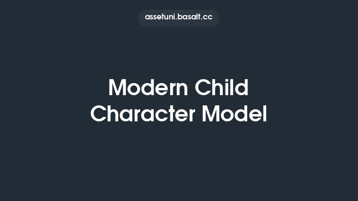 Modern Child Character Model Thumbnail