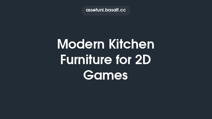 Modern Kitchen Furniture for 2D Games Thumbnail