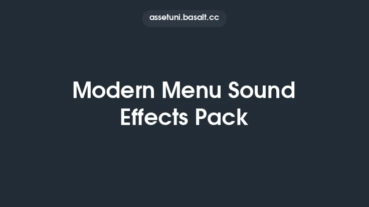 Modern Menu Sound Effects Pack Thumbnail