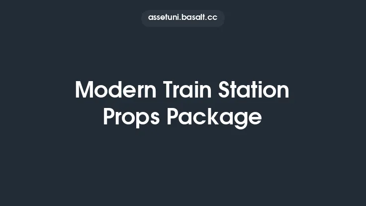 Modern Train Station Props Package Thumbnail