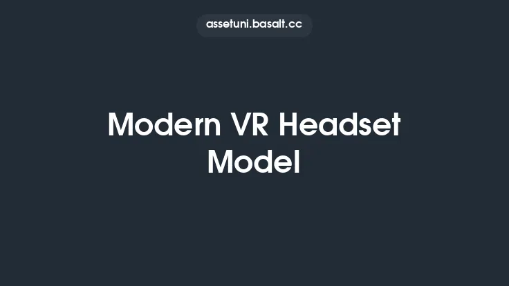 Modern VR Headset Model Thumbnail