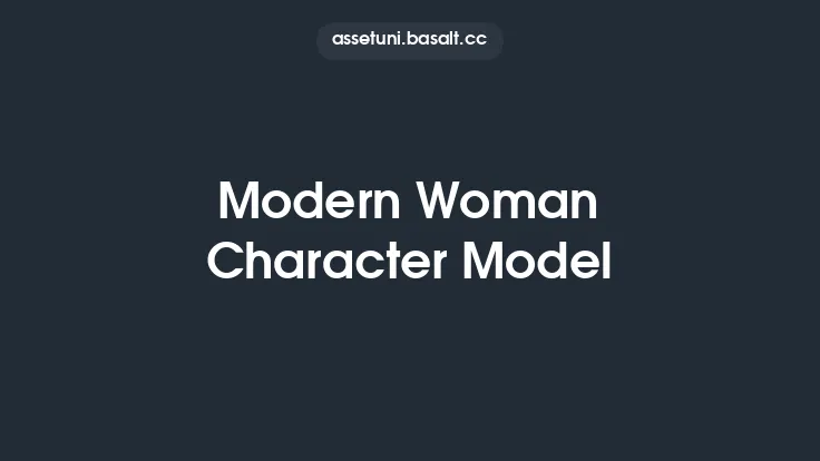 Modern Woman Character Model Thumbnail