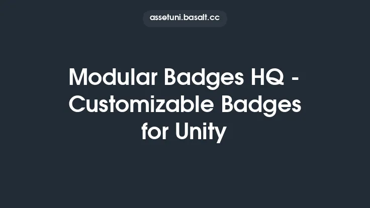 Modular Badges HQ - Customizable Badges for Unity Thumbnail