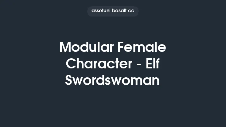 Modular Female Character - Elf Swordswoman Thumbnail