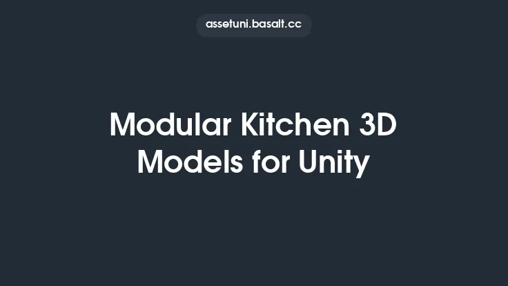 Modular Kitchen 3D Models for Unity Thumbnail