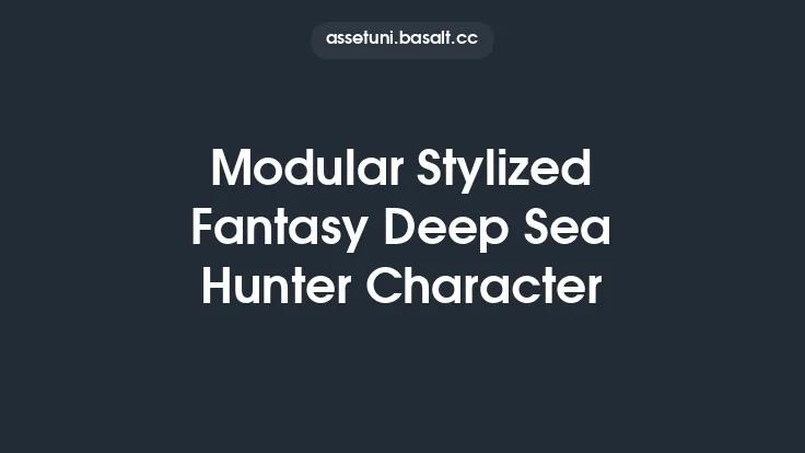 Modular Stylized Fantasy Deep Sea Hunter Character Thumbnail