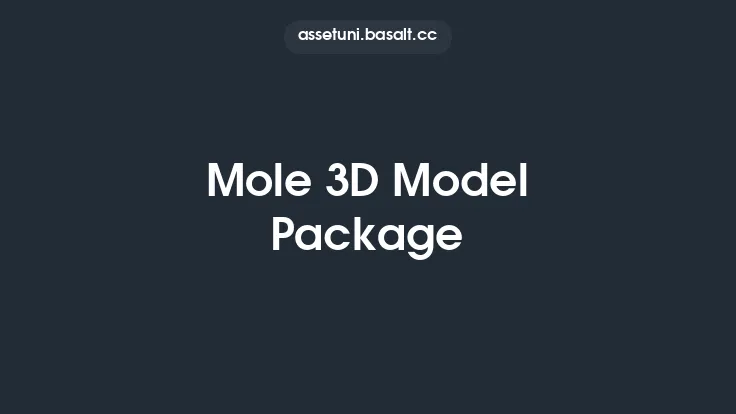 Mole 3D Model Package Thumbnail