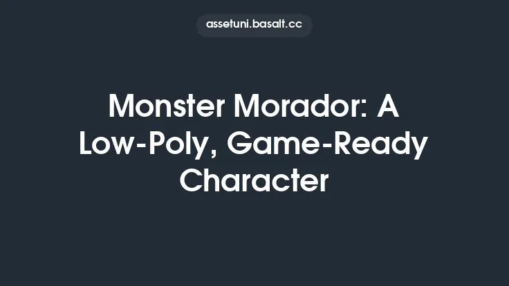 Monster Morador: A Low-Poly, Game-Ready Character Thumbnail