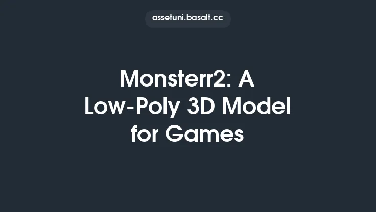 Monsterr2: A Low-Poly 3D Model for Games Thumbnail
