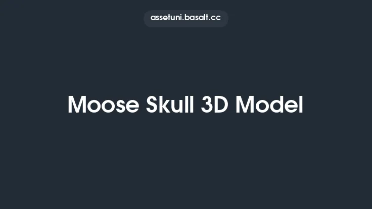 Moose Skull 3D Model Thumbnail