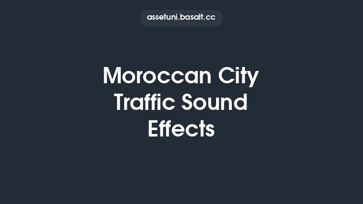 Moroccan City Traffic Sound Effects Thumbnail
